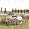 Flash Furniture HERCULES Commercial Chestnut Indoor/Outdoor Wood Look Resin Cross Back Chair, 2PK 2-L-9-M2-CHSNT-GG - alternate 1